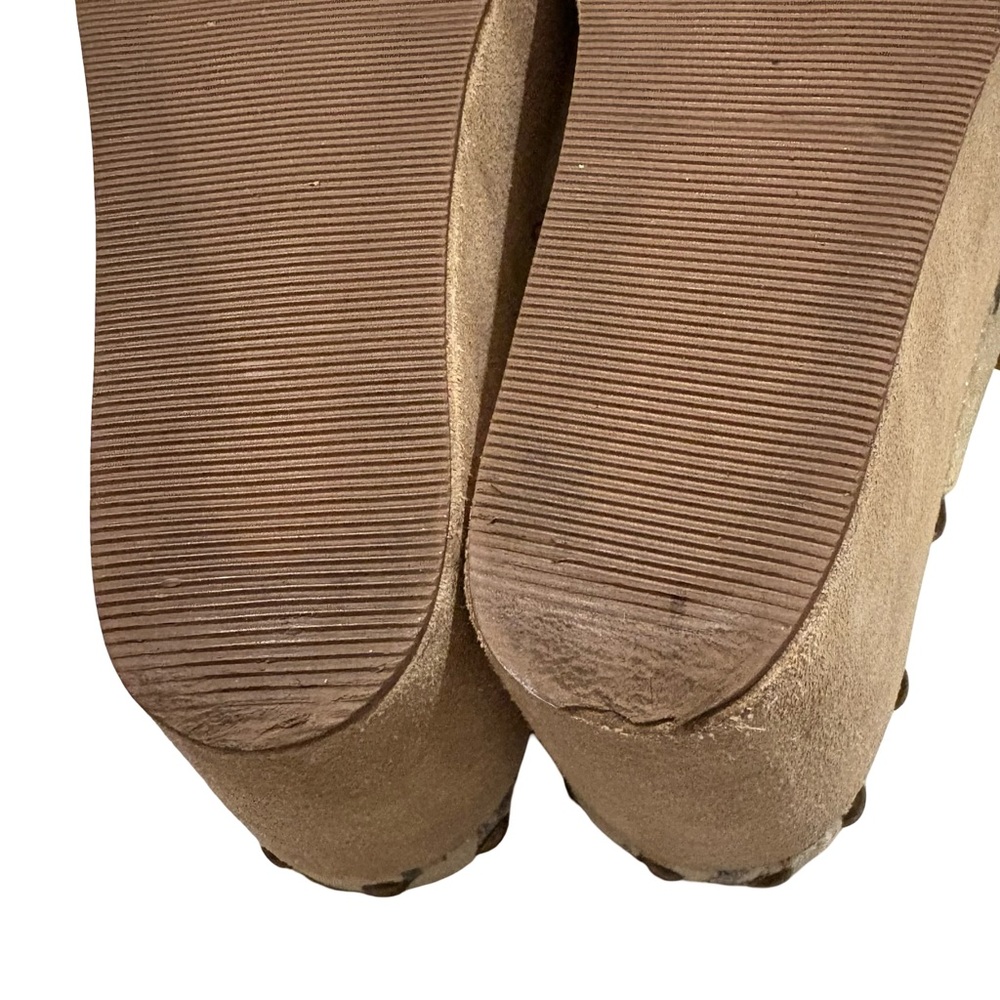 Rare Vtg Bridget Platform Wedge Leather Sandals Dragon Tattoo Print, Sz 9 - Picture 11 of 16